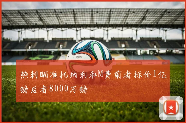 热刺瞄准托纳利和M费前者标价1亿镑后者8000万镑